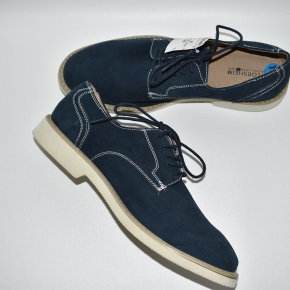 Florsheim Men\'s New Blue Leather Shoes Size 11.5M